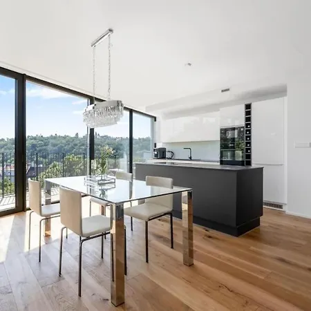 Luxury Penthouse Lägenhet Prag